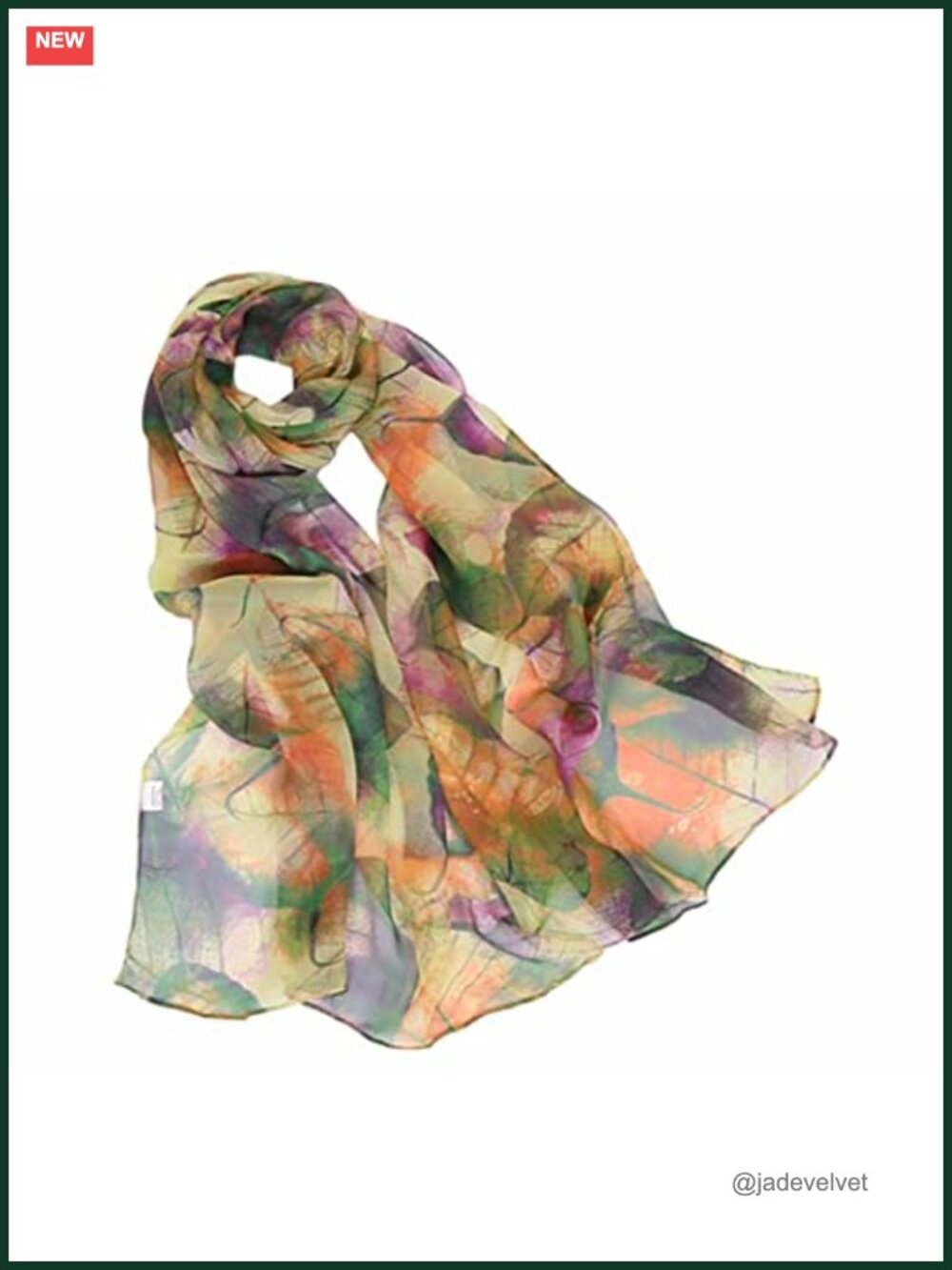 Lightweight Floral Sheer Scarf Shawl Wrap for Women